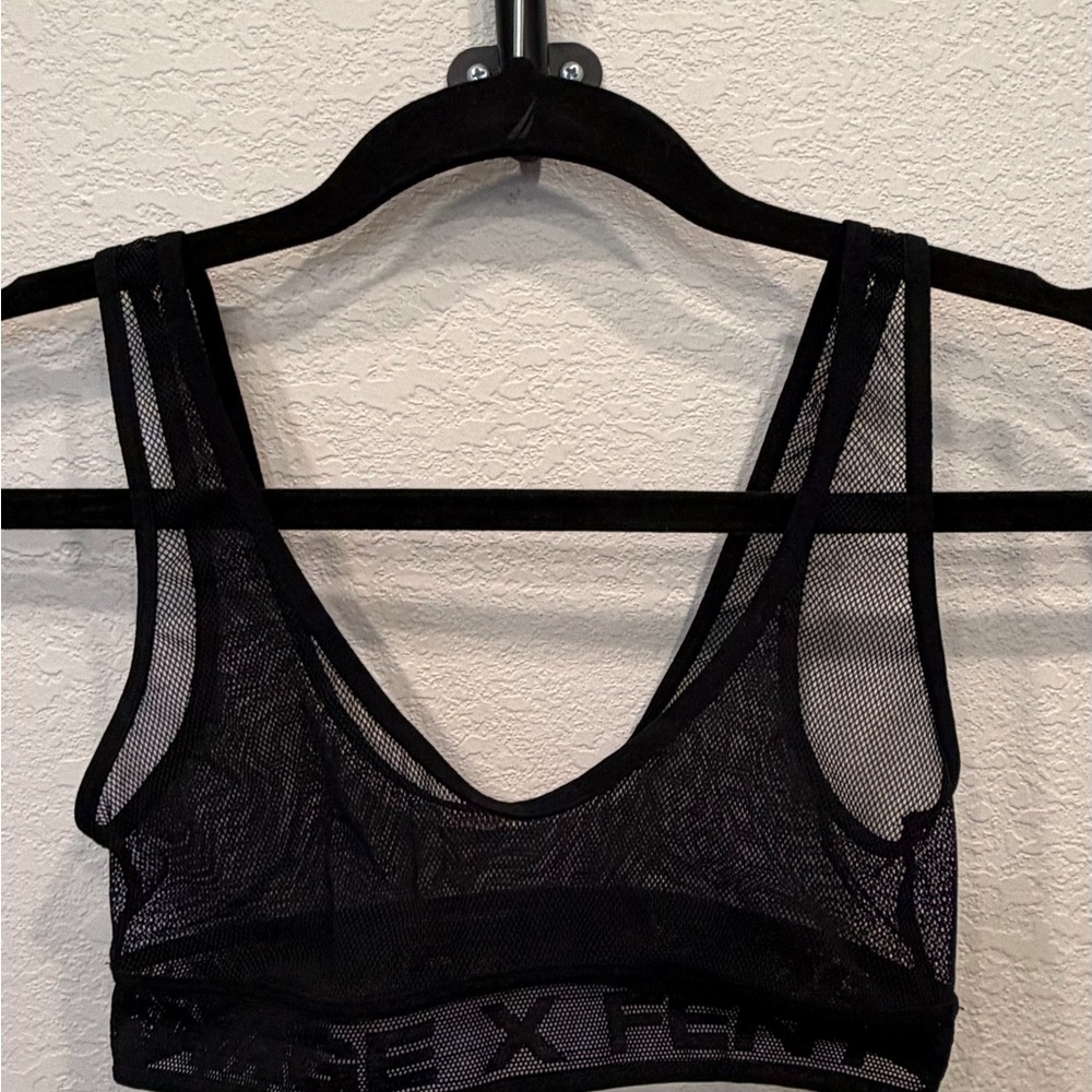Savage Black Mesh Sports Bra
